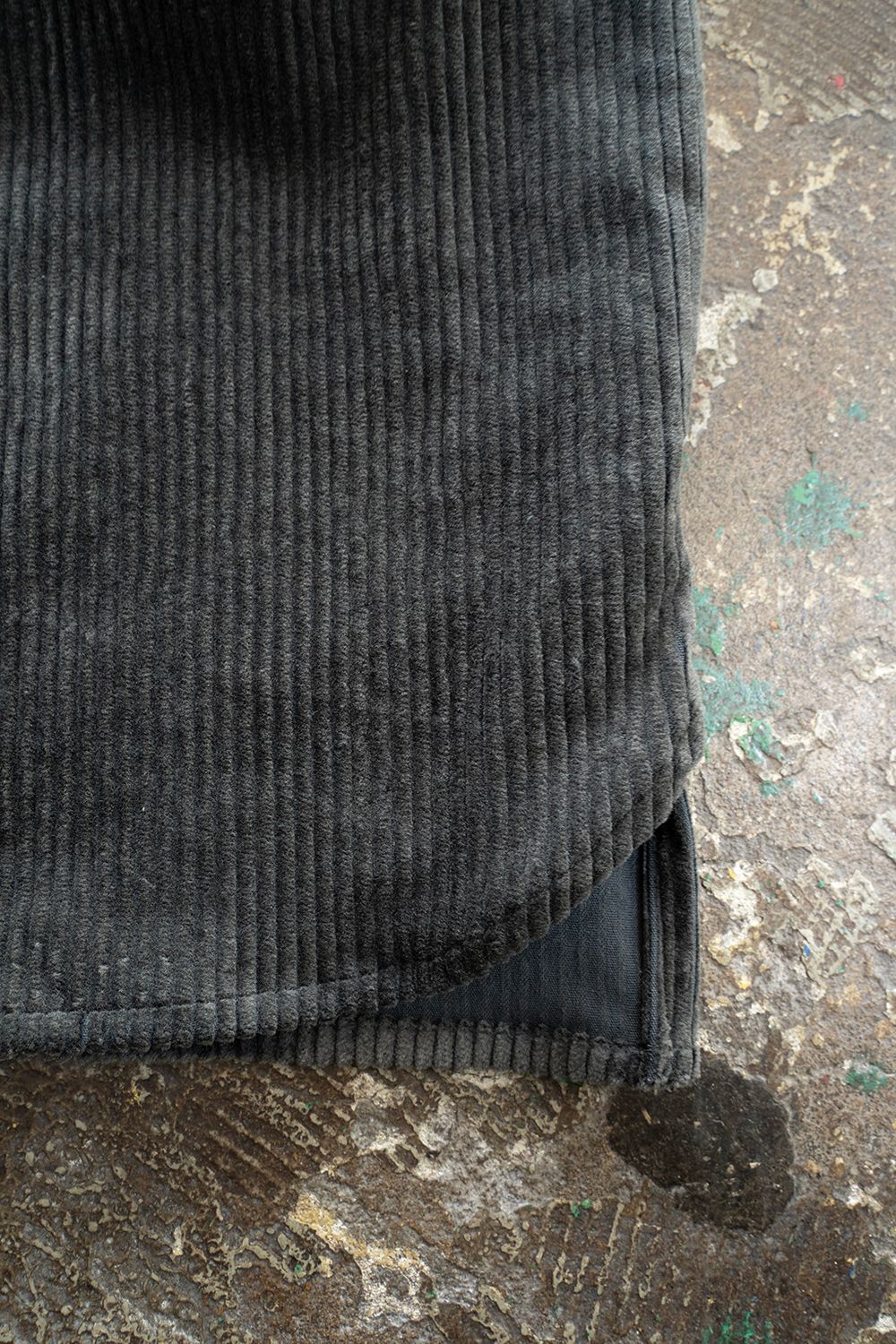 【ラスト1点】【25AW】綿×レーヨンコーデュロイシャツジャケット(BLUE CHARCOAL)