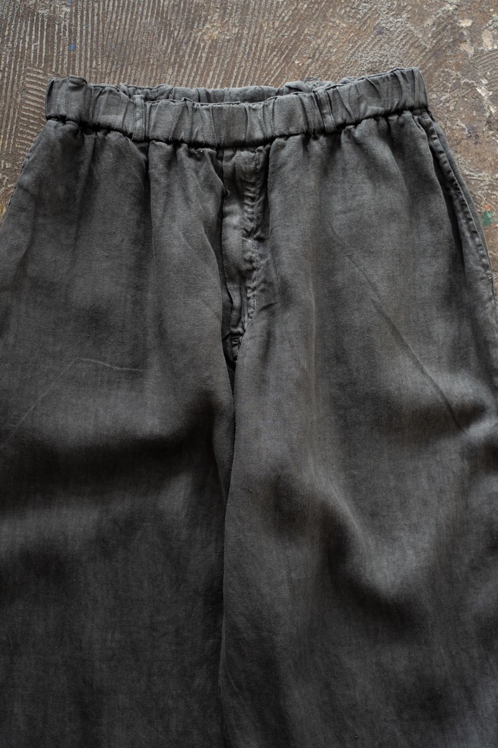 大麻ワイドパンツ(炭)