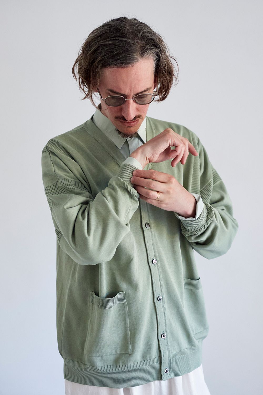 YASHIKI - 【ラスト1点】【23SS】Satoyuki Cardigan(MINT GREEN) | Salty