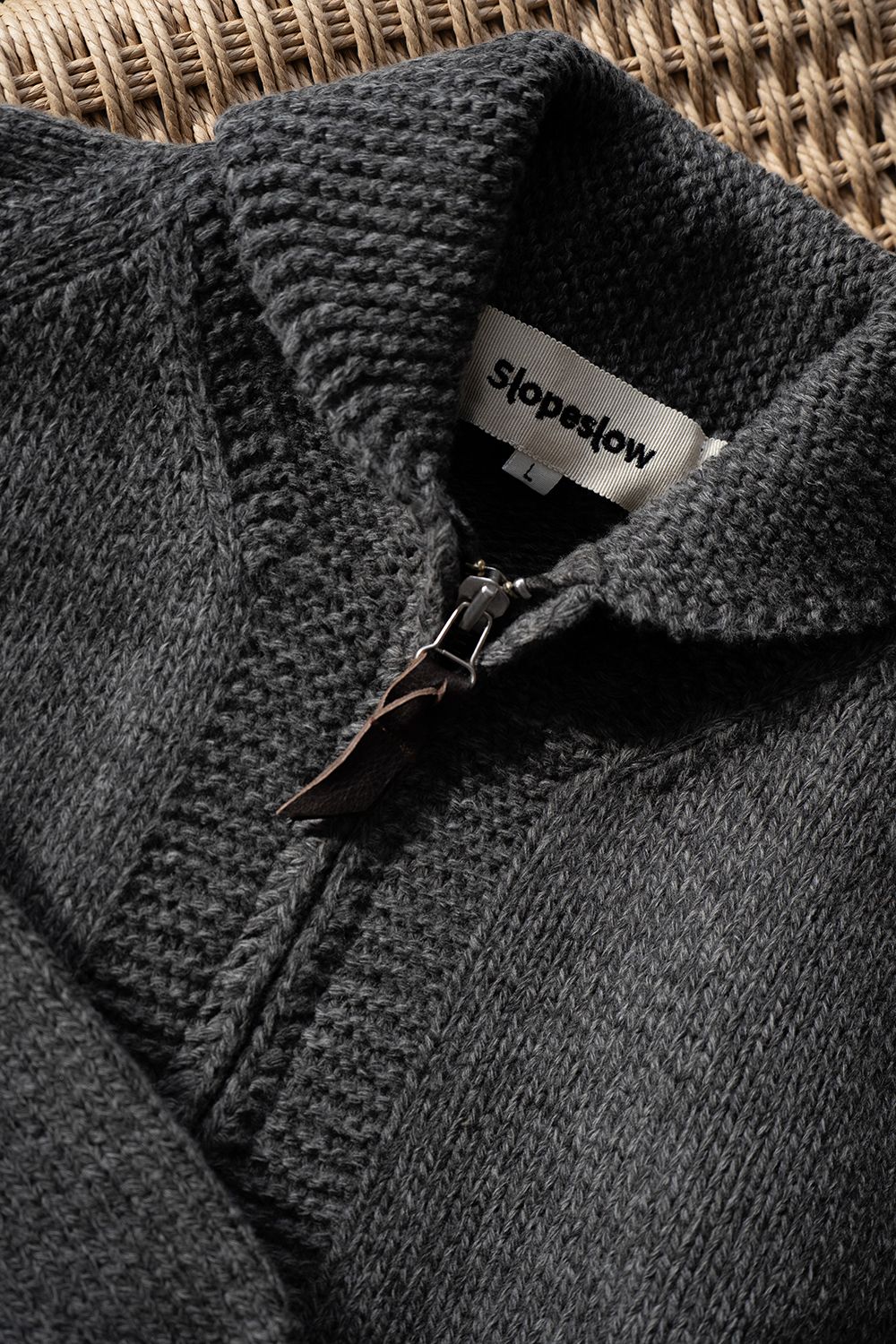 【Sサイズ】Cotton/Papar/Wool HAND KNITTING cowichan sweater(KURE)