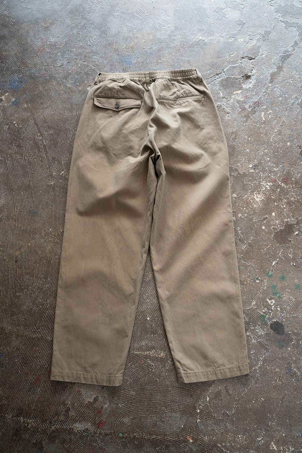 【ラスト1点】【22AW】2タックギャバジンパンツ(OLIVE)