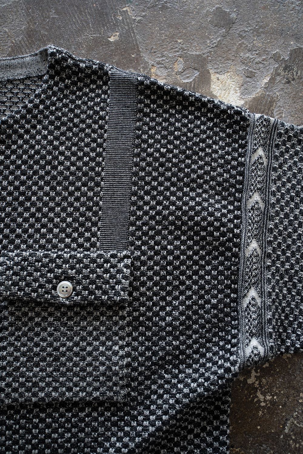 【25AW】Shinsetsu Knit Jacket(MIX GRAY)