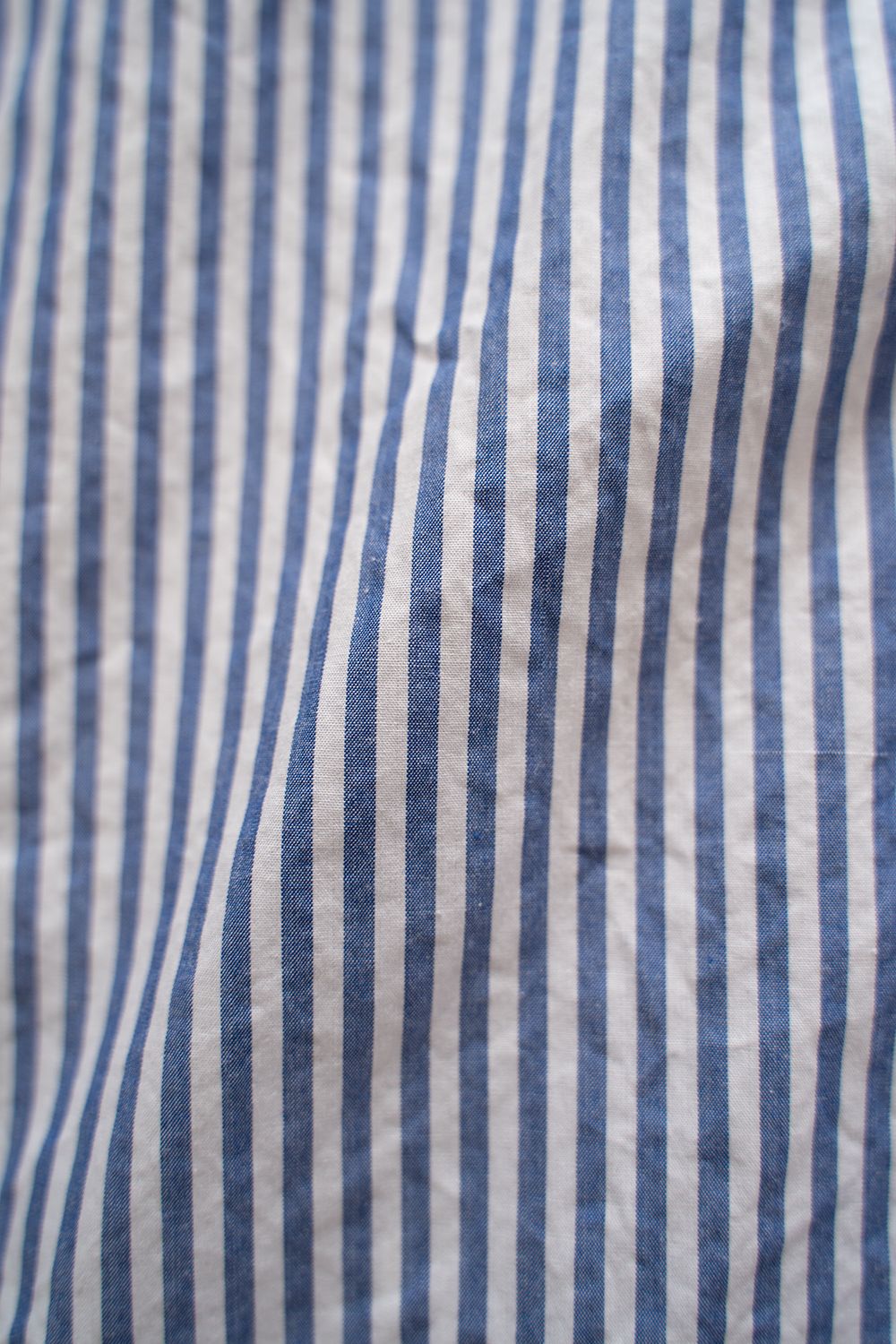 【ラスト1点】スビンコットンタイプライターバンドカラーシャツ(LONDON STRIPE)
