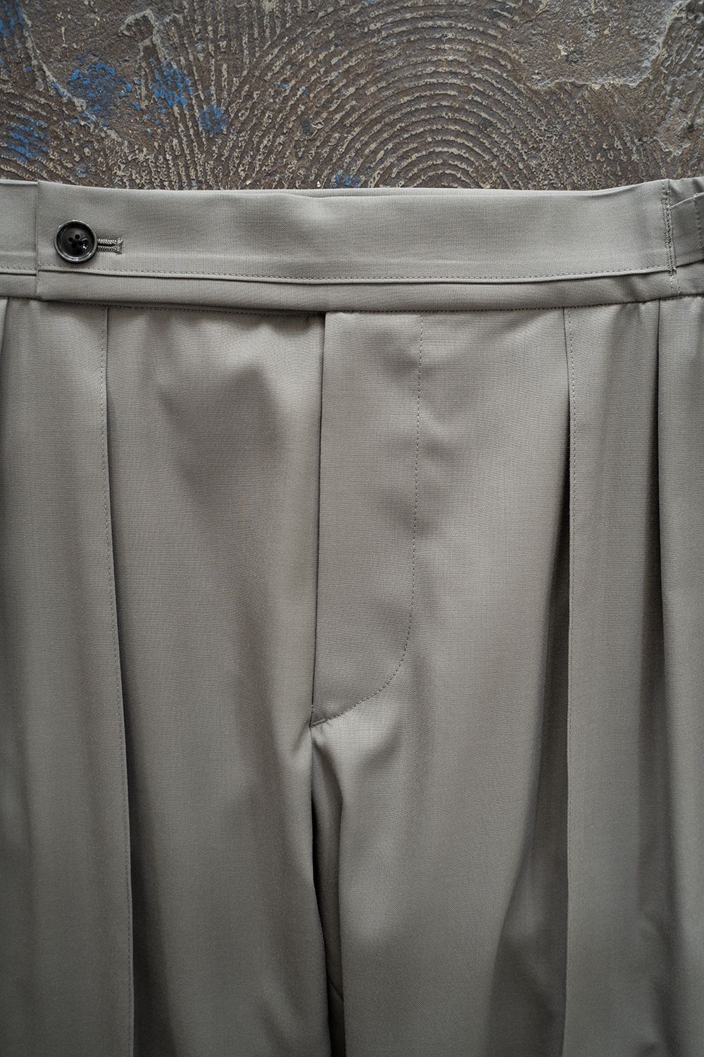 【ラスト1点】【23SS】2-Tack Wool Tropical Trousers/2タックウールトロピカルトラウザーズ(GRAY)