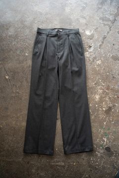 【25AW】2-Tack Slacks/2タックスラックス(CHARCOAL)