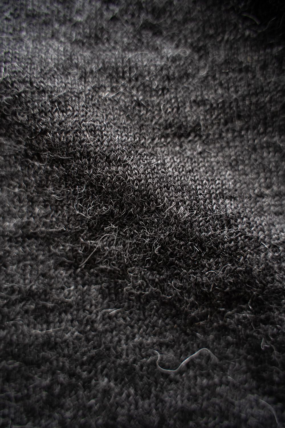【ラスト1点】【23AW】ベビーアルパカクルーネックニット(CHARCOAL)