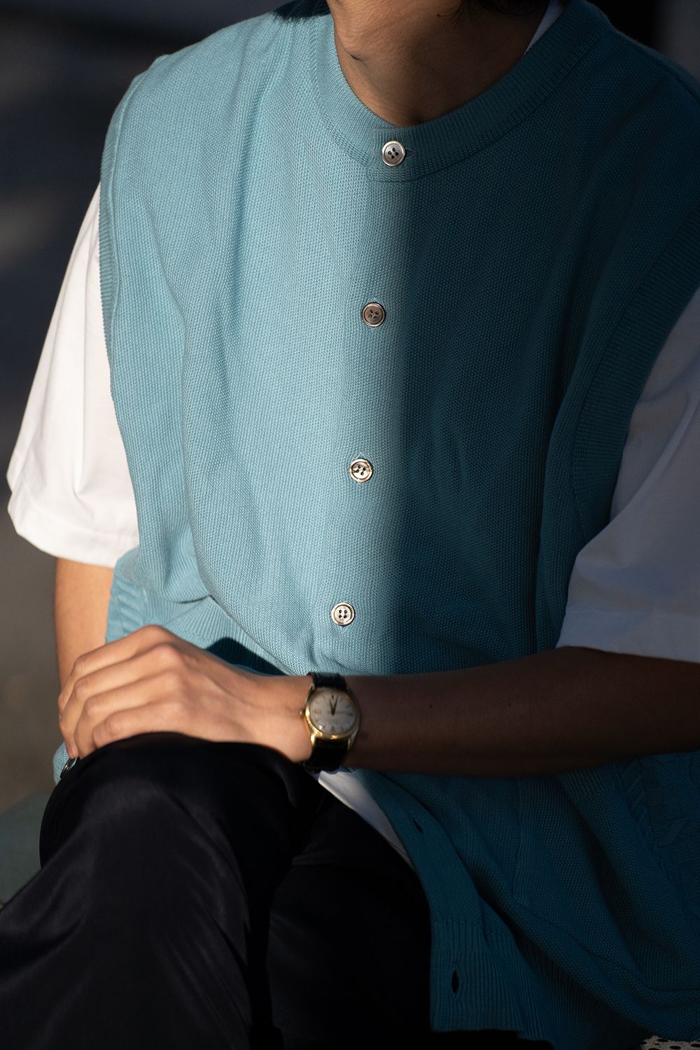 【24SS】Tsukushi Vest(SKY BLUE)