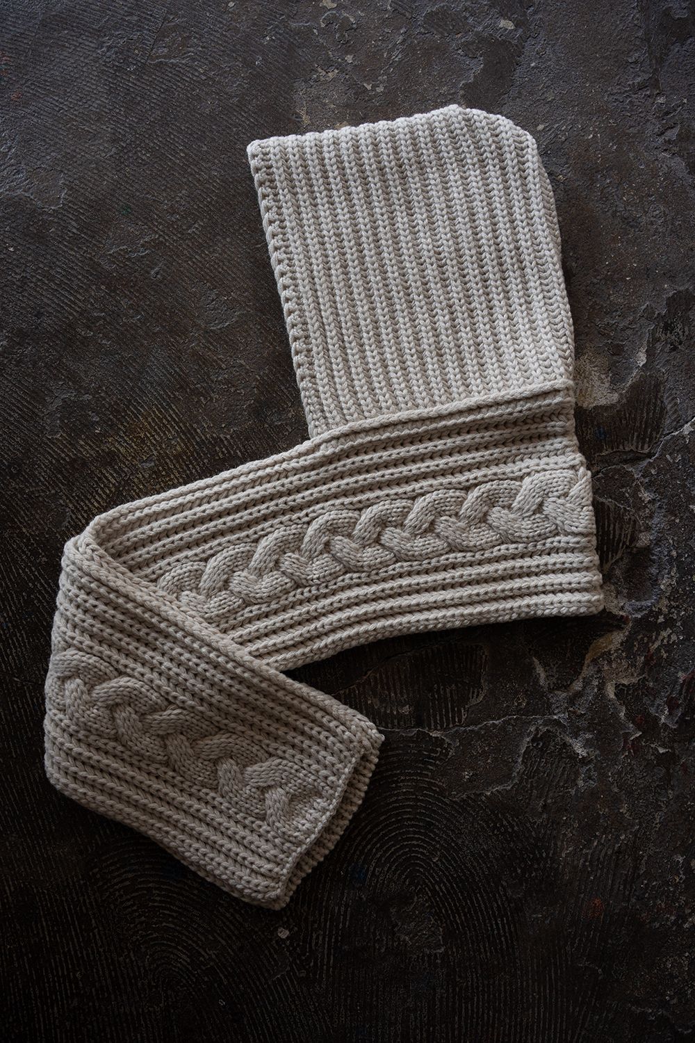 【26AW】Kanya Hooded Scarf(OYSTER WHITE)