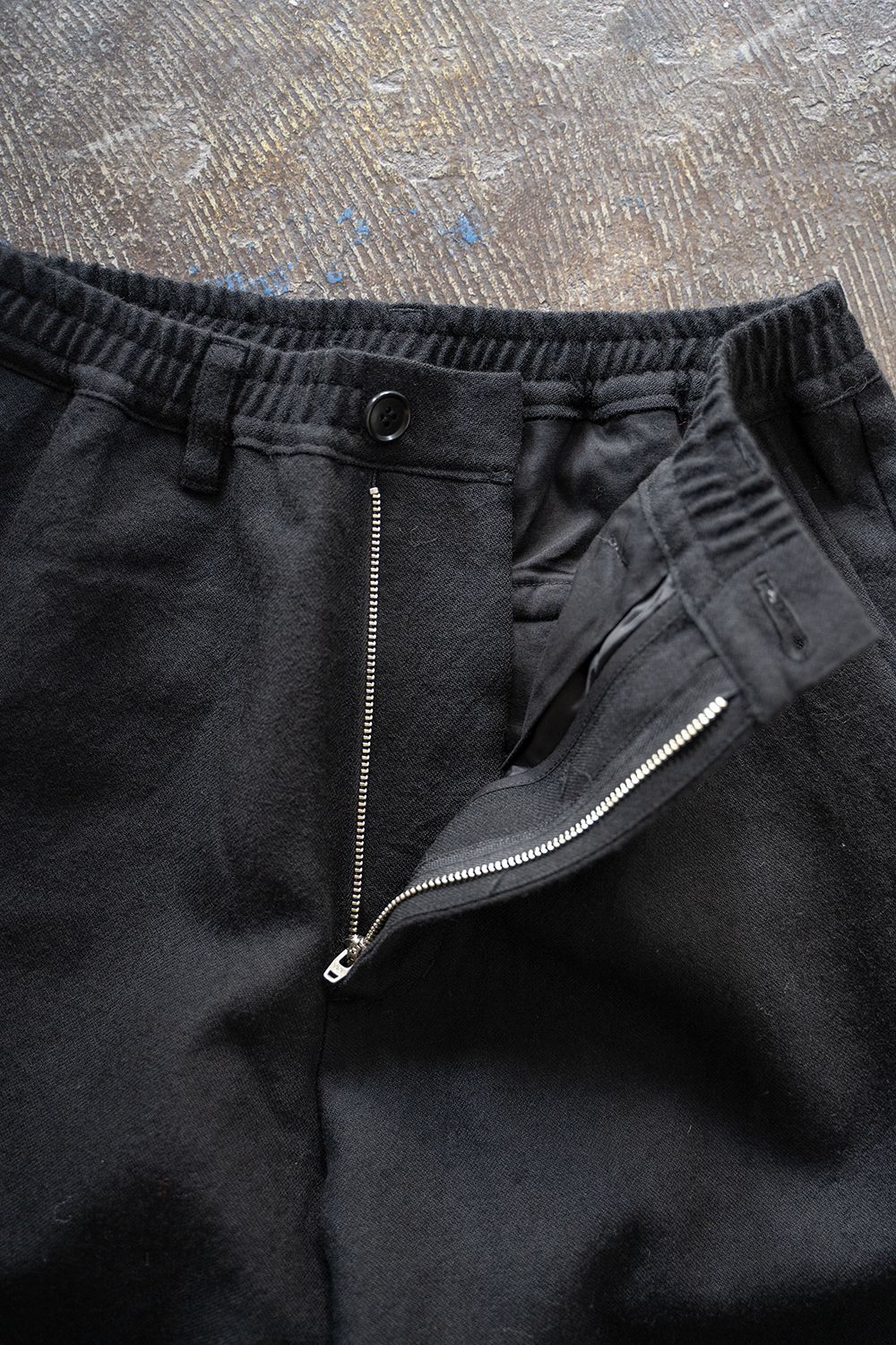 【ラスト1点】【23AW】シェットランドウールイージーパンツ(BLACK)