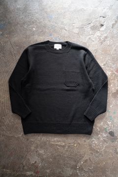 【ラスト1点】【22AW】カシミア混ホールガーメントニット(BLACK)