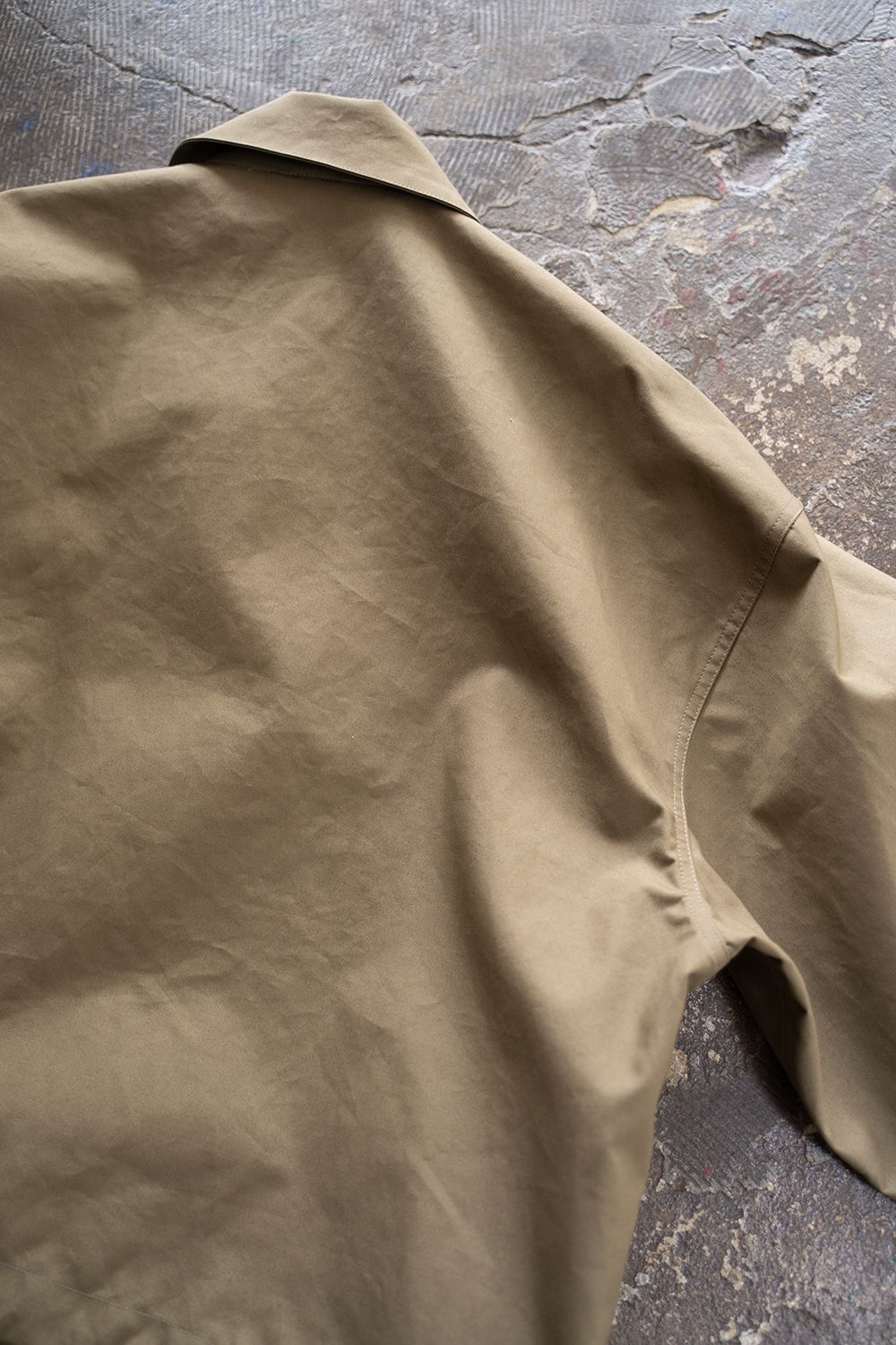 【ラスト1点】【25AW】Cotton Typewriter 2WAY Coat/コットンタイプライター2WAYコート(KHAKI BEIGE)