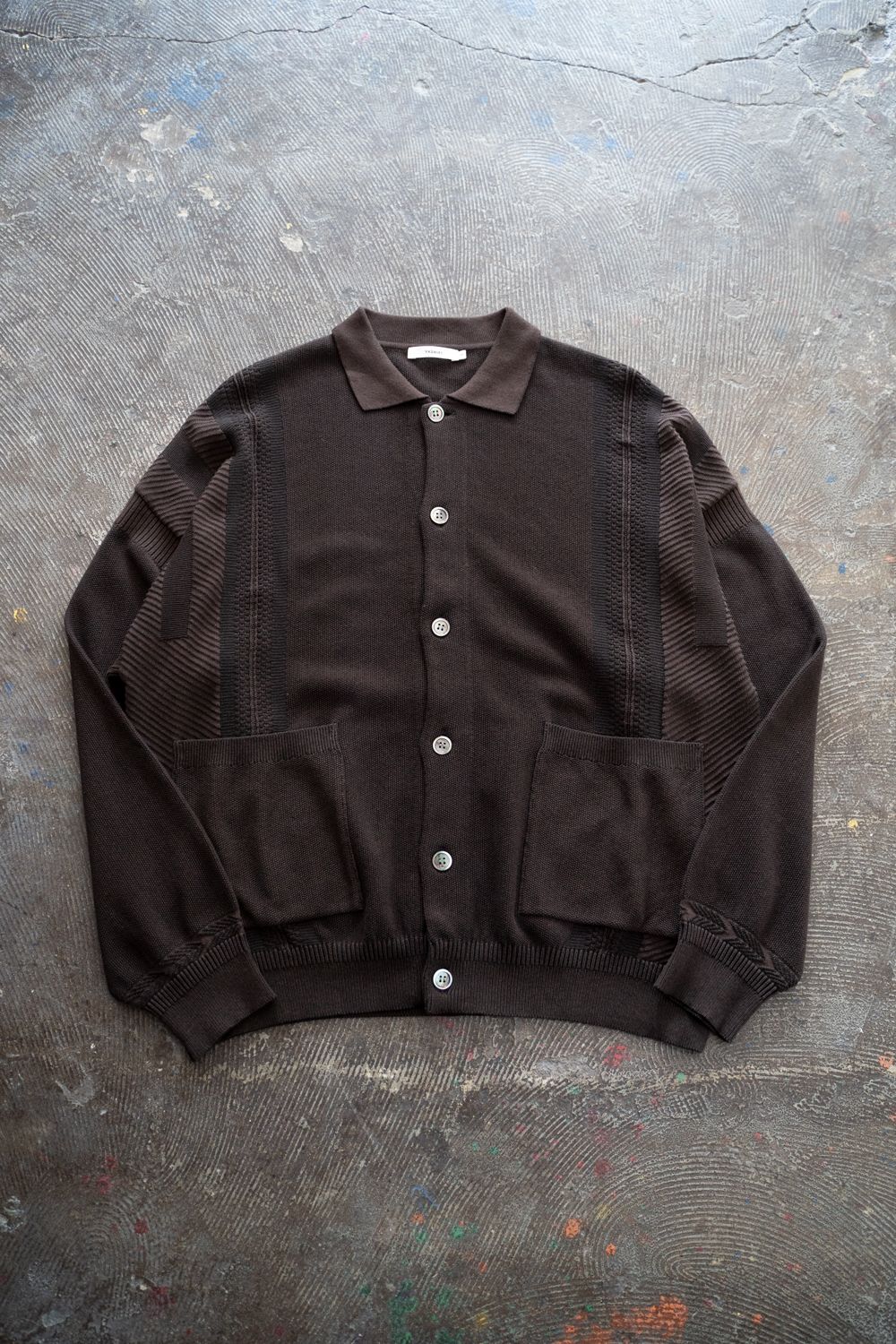 【26SS】Kokuu Collar Cardigan(BROWN)