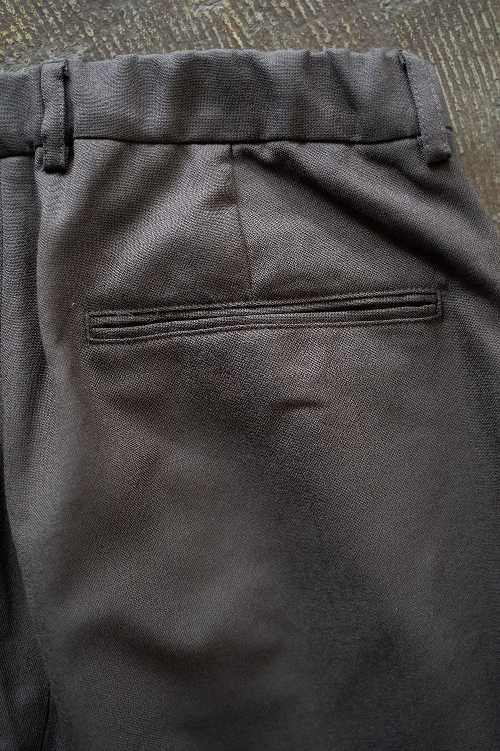 【ラスト1点】【24AW】ウール4タックイージーパンツ(DUSTY BROWN)