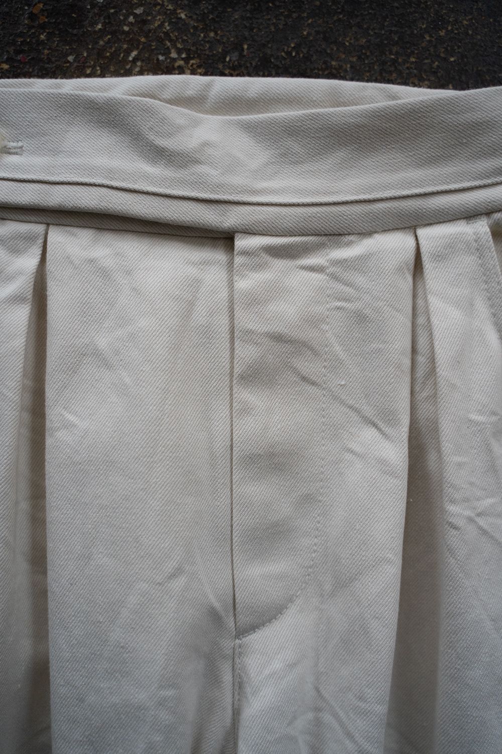 【ラスト1点】【24SS】2-Tack Denim Pants/2タックデニムパンツ(OFF WHITE)