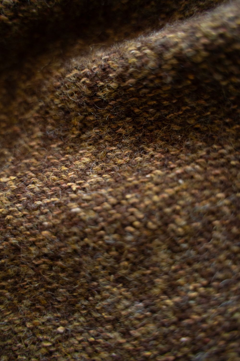 【ラスト1点】Yak/Shetland wool/Nep crew neck sweater(CURRY)