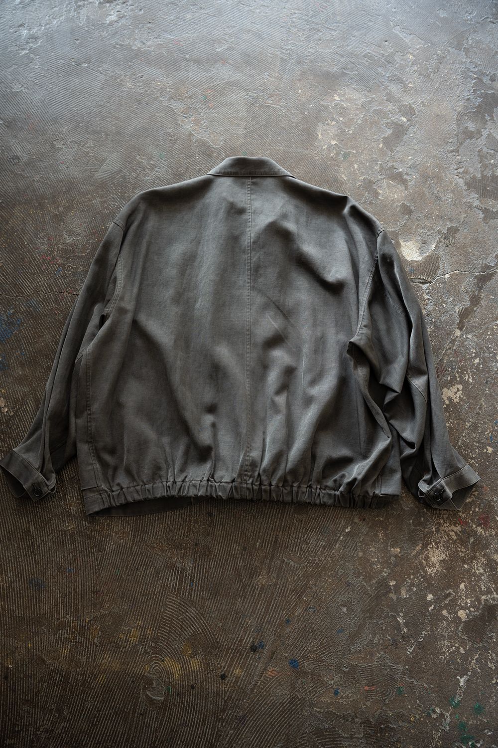 【26SS】ピグメントプリントジップブルゾン(DUSTY GREY)