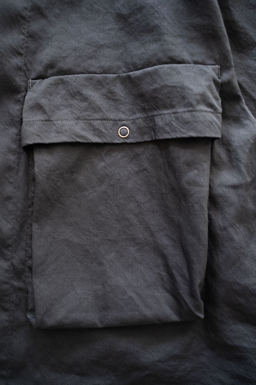 【ラスト1点】【24SS】両胸ポケットシャツジャケット(BLACK NAVY)
