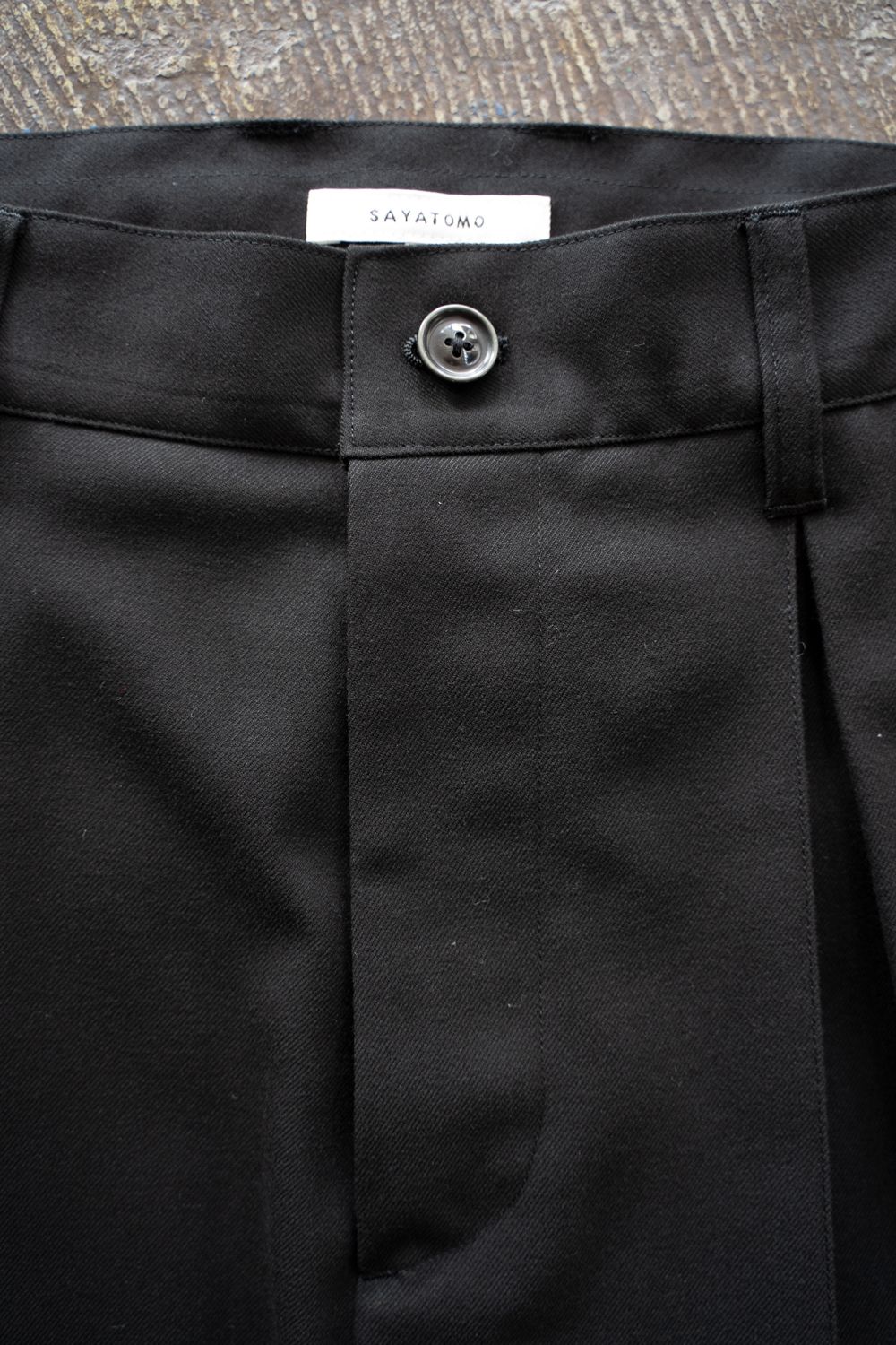 【25AW】2-Tack Slacks/2タックスラックス(BLACK)