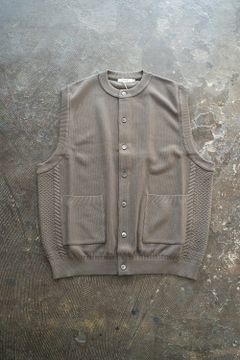 【ラスト1点】【23SS】Kusamoe Vest(GREIGE)