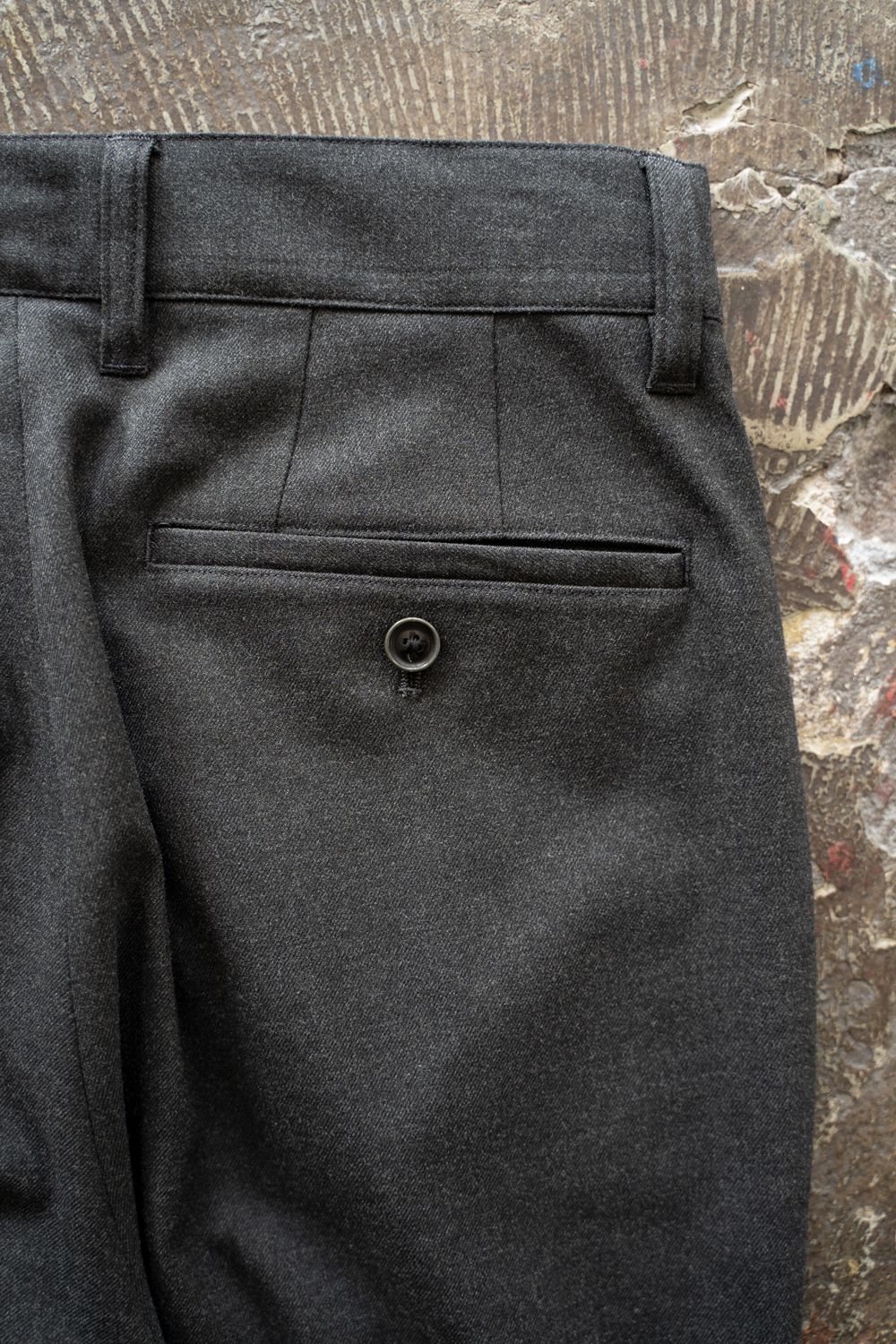 【25AW】2-Tack Slacks/2タックスラックス(CHARCOAL)