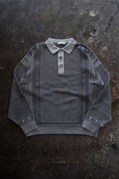 【26AW】Akisame Knit Polo(MIX GRAY)