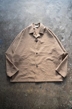 【ラスト1点】【23SS】強撚ポリエステルドルマンジャケット(LIGHT BROWN)