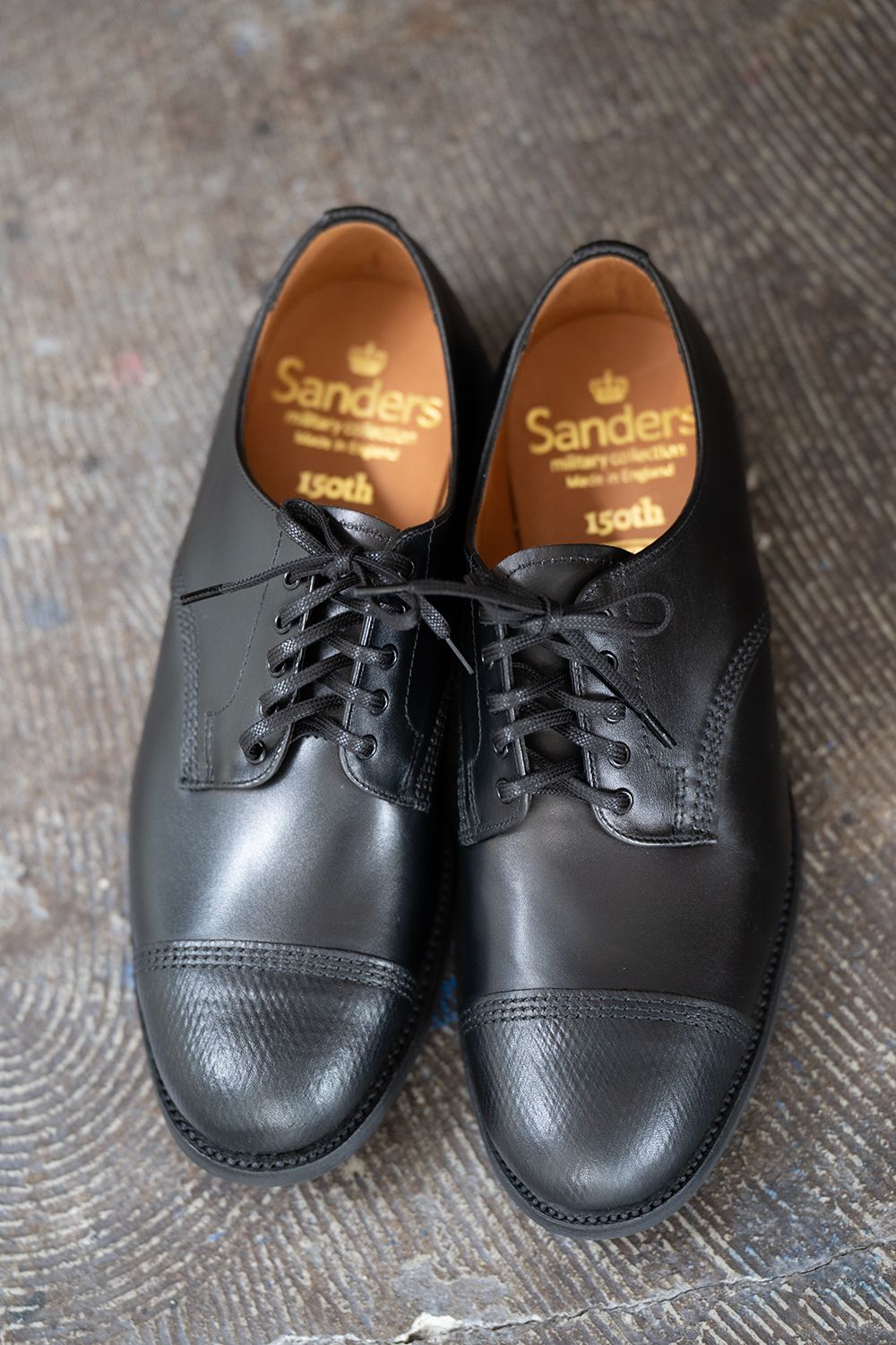 SANDERS - 【ラスト1点】150TH Anniversary Military Derby Shoe(BLACK)【No.1128】 |  Salty