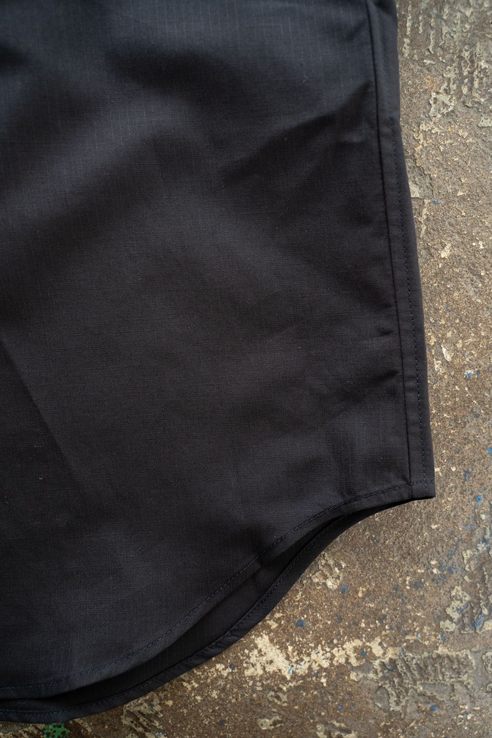 【ラスト1点】【26SS】コットン×ラミーオーバーサイズシャツ(NAVY STRIPE)