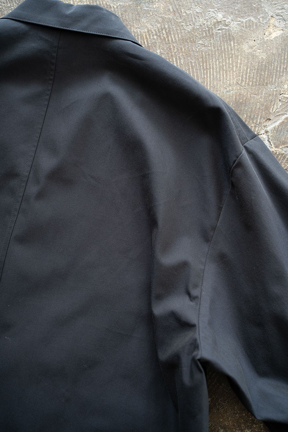 【ラスト1点】【25SS】キュプラ混ツイルダブルジャケット(DARK NAVY)