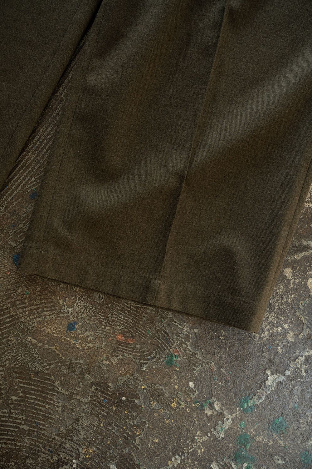 【26AW】2-Tack Wide Slacks/2タックワイドスラックス(OLIVE)