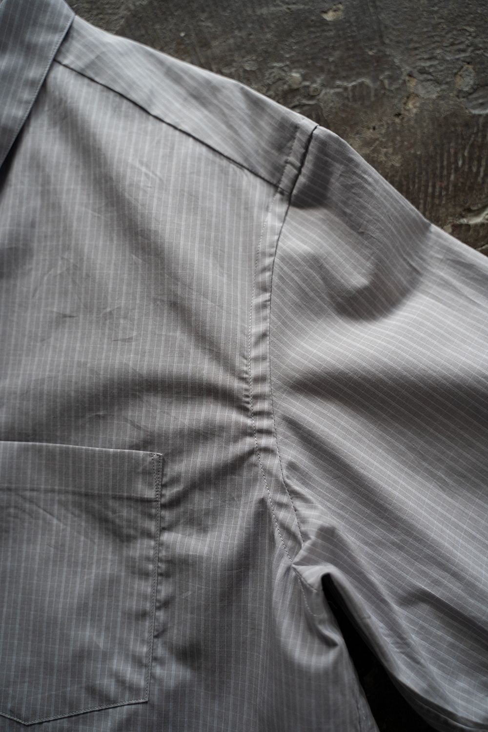 【ラスト1点】【24SS】ブロードレギュラーカラーシャツ(GRAY CHECK)