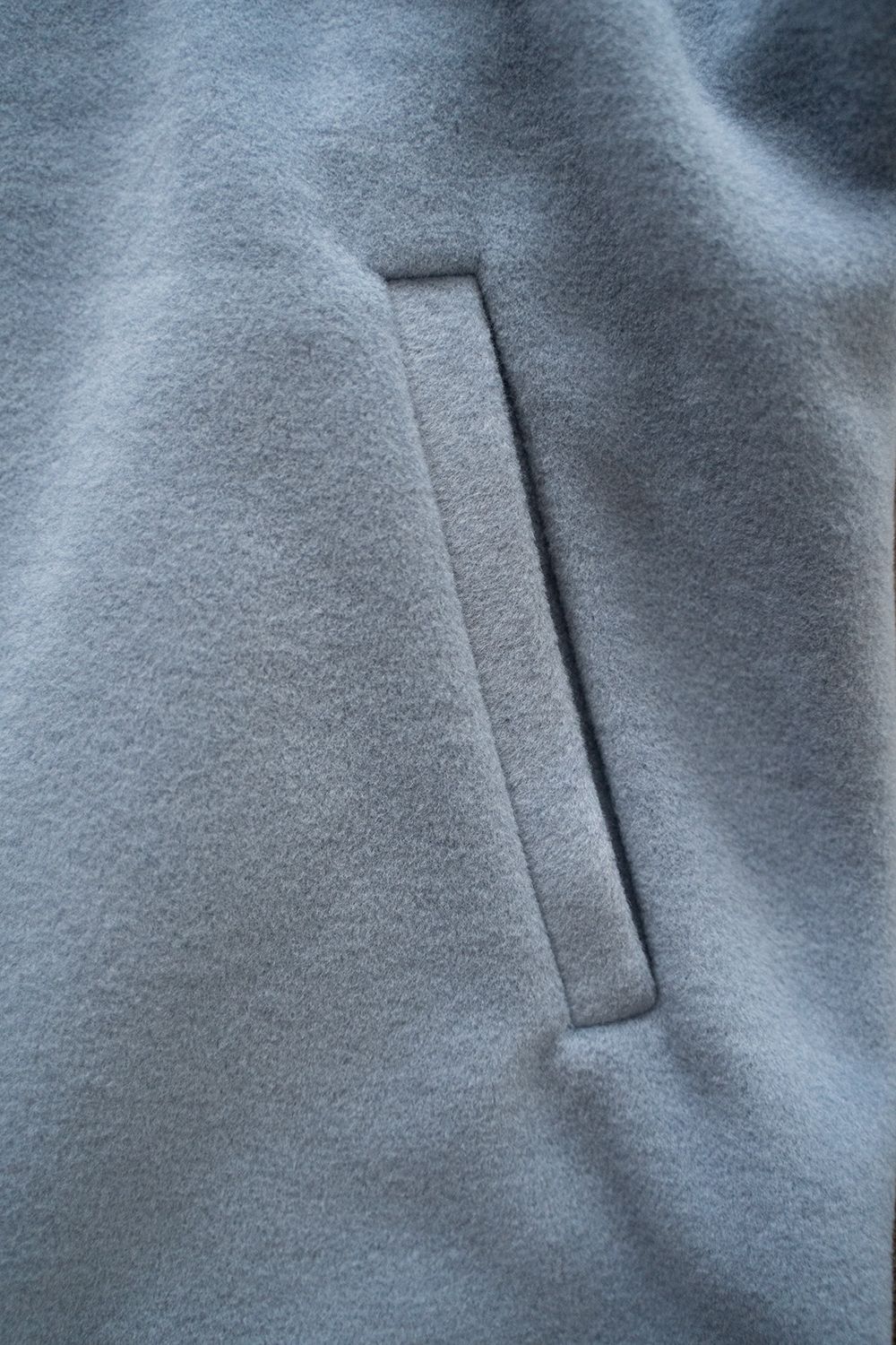 【ラスト1点】【23AW】Half Zip Layered Pull Over/ハーフジップレイヤードプルオーバー(ICELAND BLUE)
