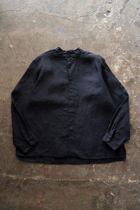 和紙大麻シャツ(濃紺)