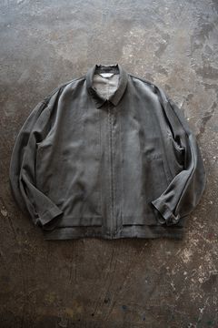 【26SS】ピグメントプリントジップブルゾン(DUSTY GREY)