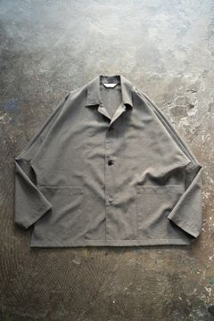 【ラスト1点】【23SS】強撚ポリエステルドルマンジャケット(GRAY)