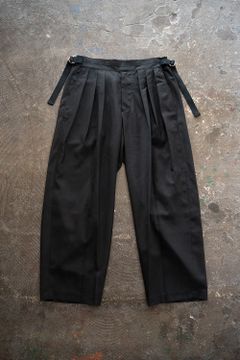 【ラスト1点】【22SS】Hakama Akane Slacks/ハカマアカネスラックス(BLACK)