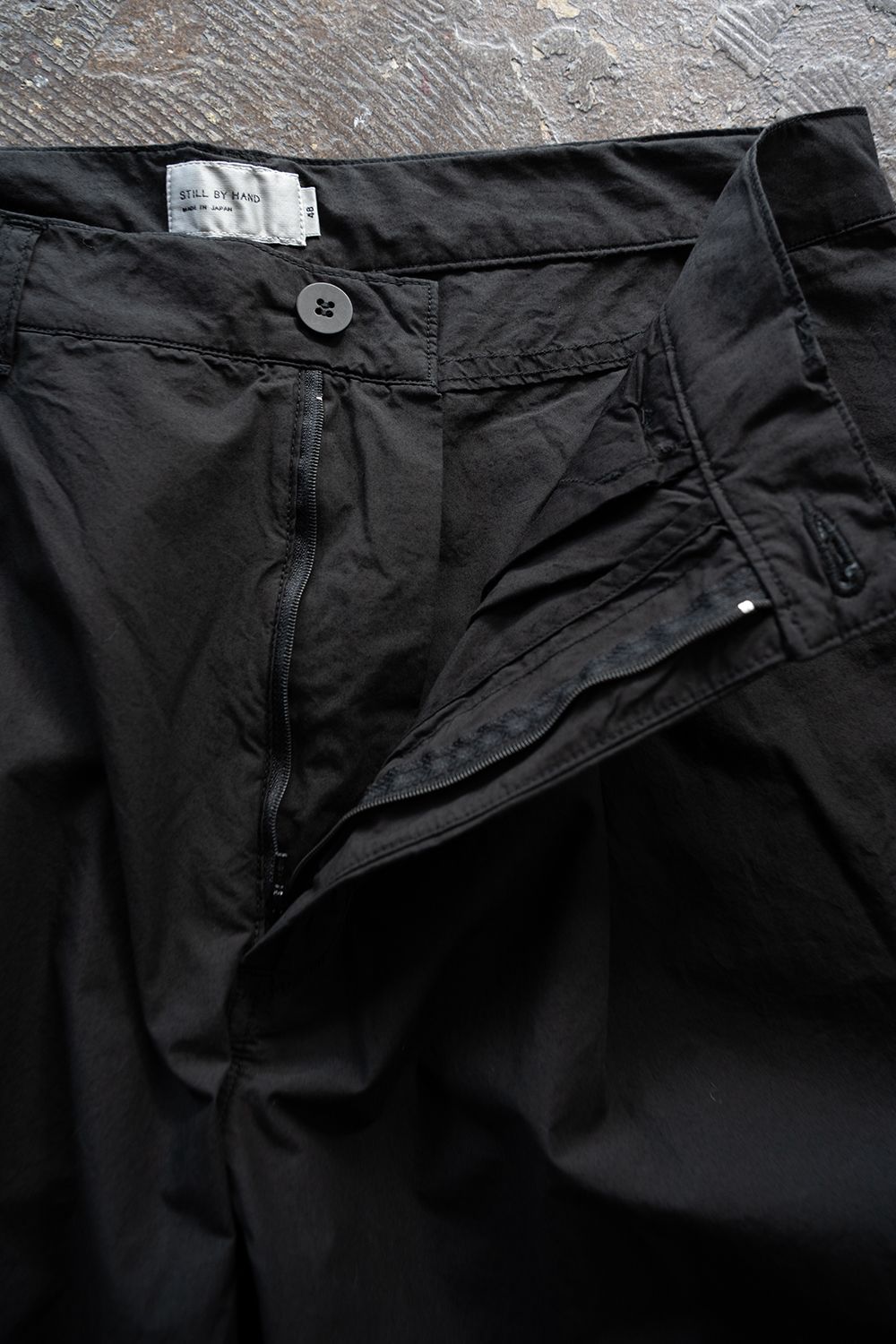 【26SS】ガーメントダイワンタックパンツ(INK BLACK)
