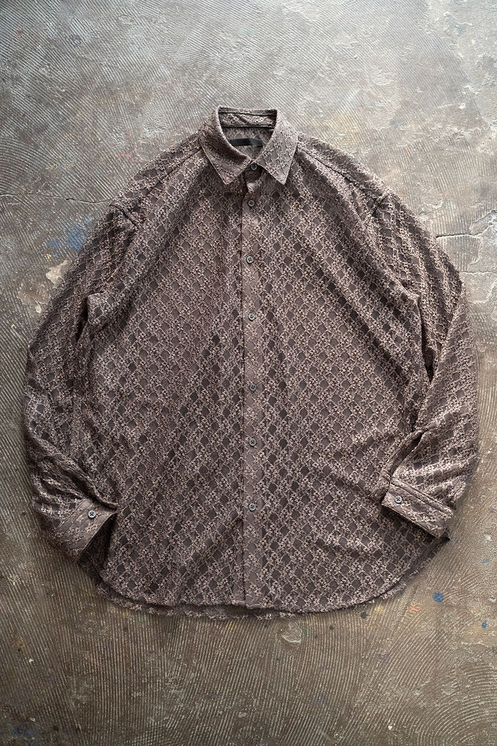 juha - 【ラスト1点】【23SS】Flower Lace L/S Shirt/フラワー