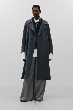 【26AW】Belted Over Coat/ベルテッドオーバーコート(GRAY)