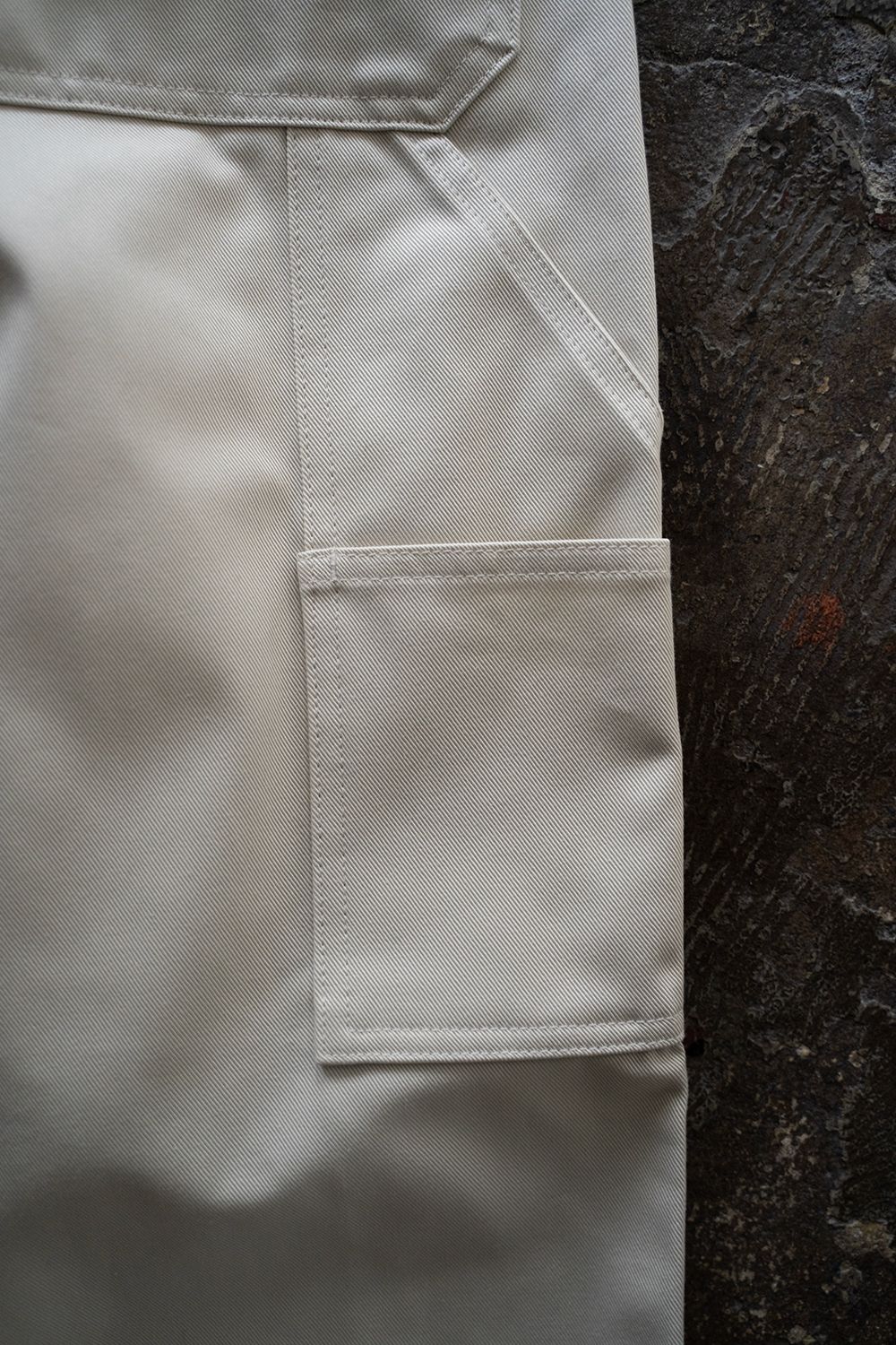 【ラスト1点】【25SS】コットンツイルワイドペインターパンツ(ECRU)