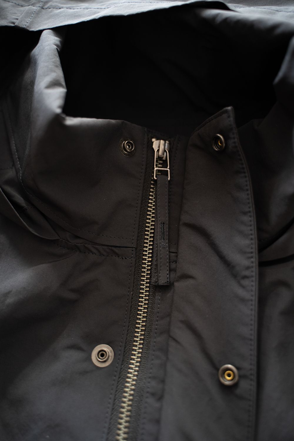 【ラスト1点】【24AW】撥水ポリエステルスタンドカラーブルゾン(INK BLACK)