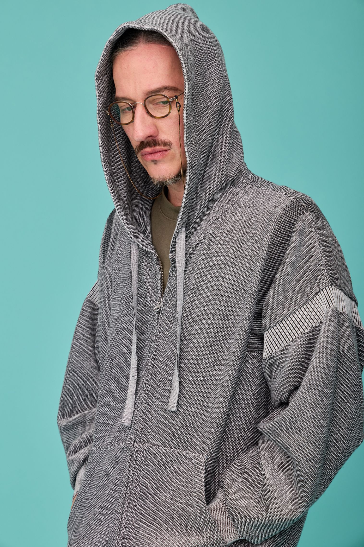 【26SS】Senshun Zip Hoodie(MIX GRAY)