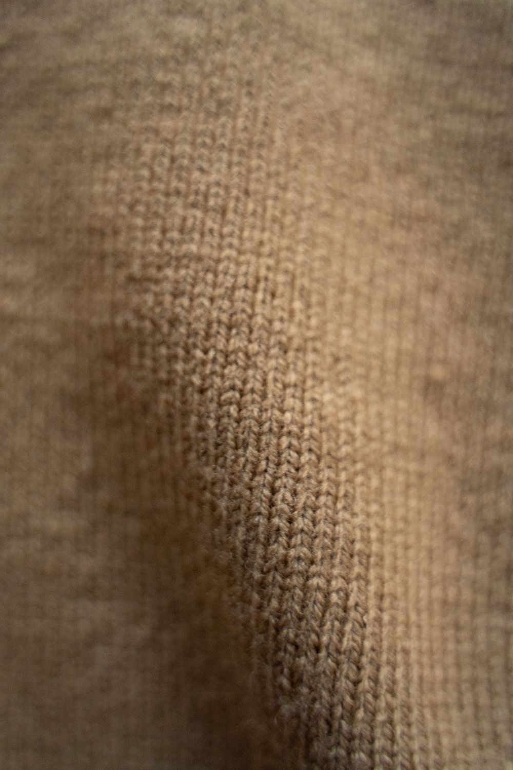 【ラスト1点】【23AW】7Gスキッパーポロニット(CAMEL)