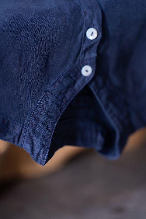 大麻シャツ(藍(濃))