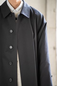 【ラスト1点】スビンコットンギャバジンバルマカンコート(BLACK)