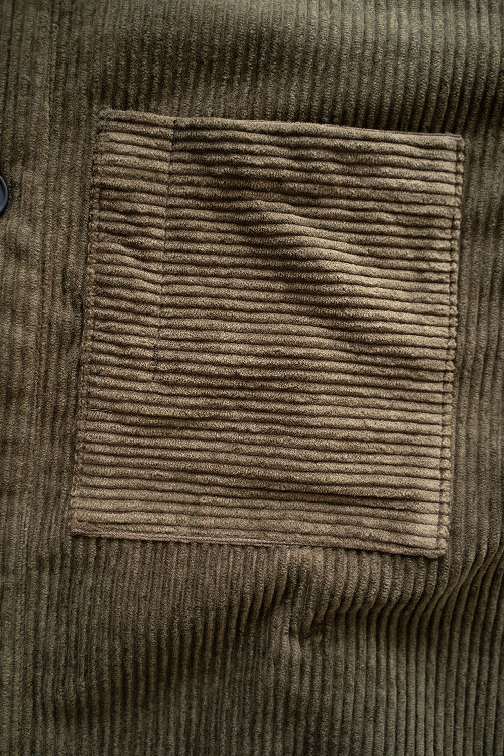 【ラスト1点】【23AW】綿×レーヨンコーデュロイシャツジャケット(OLIVE)