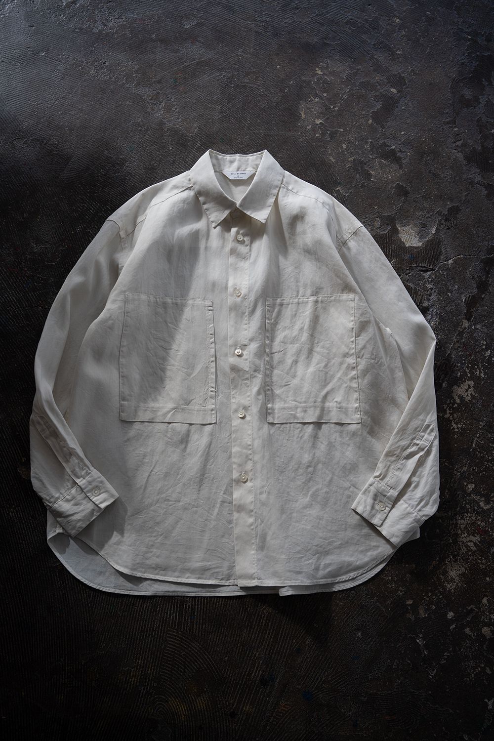 【26SS】ガーメントダイオーバーシャツ(ECRU)