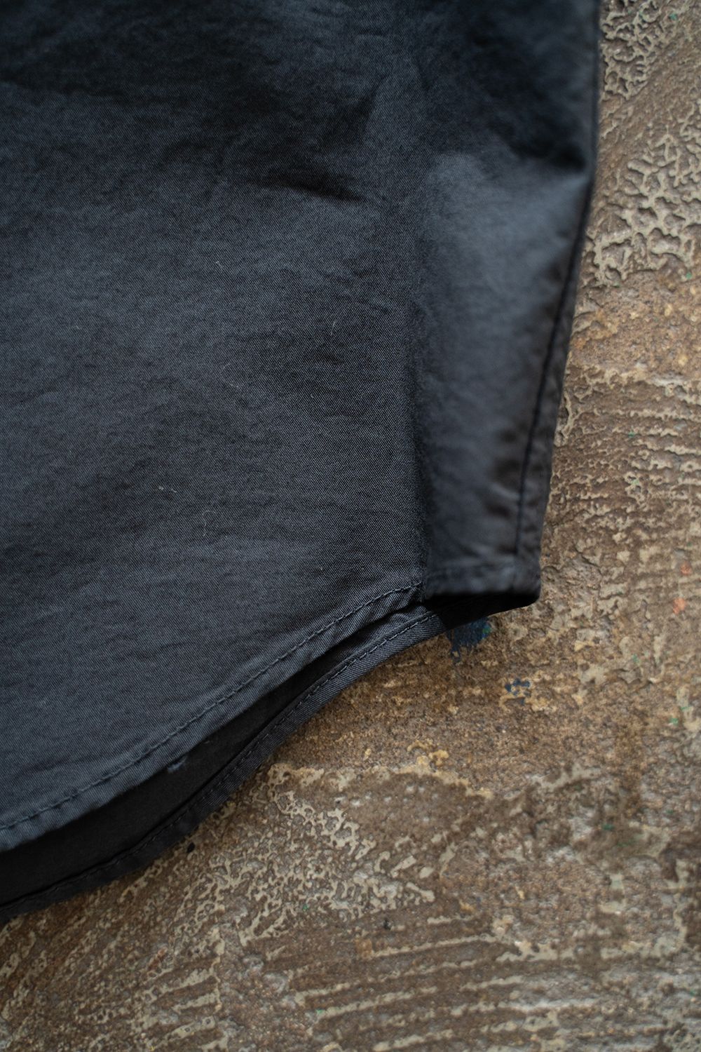【ラスト1点】【25SS】ガーメントダイオーバーシャツ(BLACK NAVY)