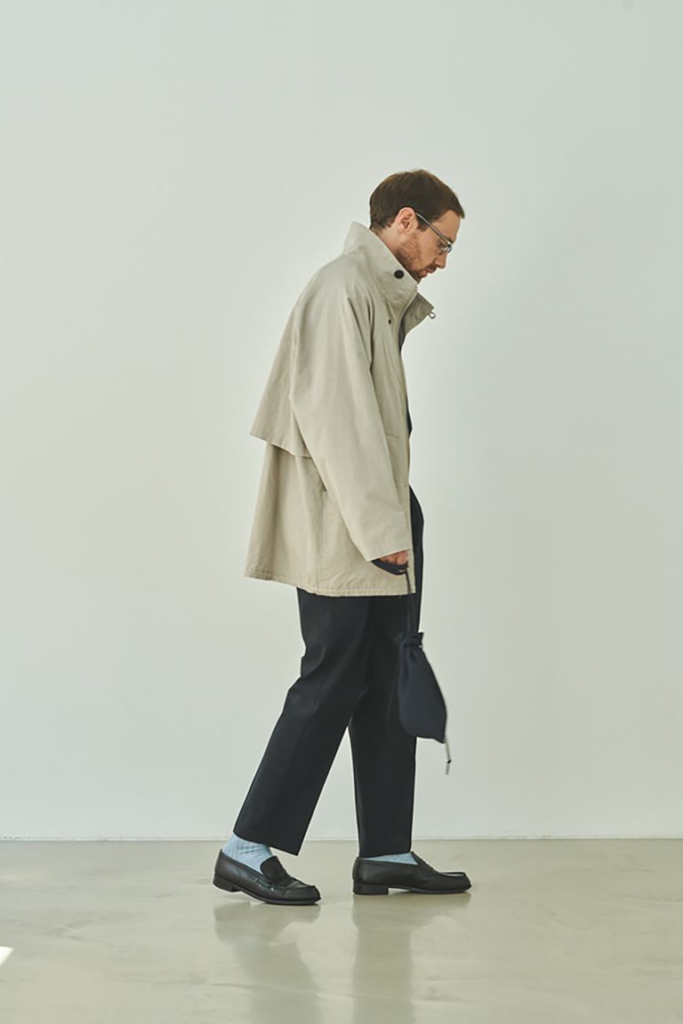 STILL ばけれ BY HAND 24SS スタンドカラーハーフコート 