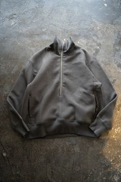 【ラスト1点】【24AW】ハーフジッププルオーバースウェット(KHAKI GRAY)